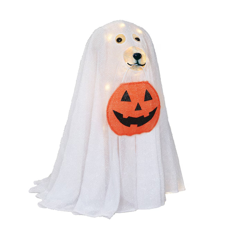 2-Ft Lighted Ghost Labrador Retriever Dog Decoration