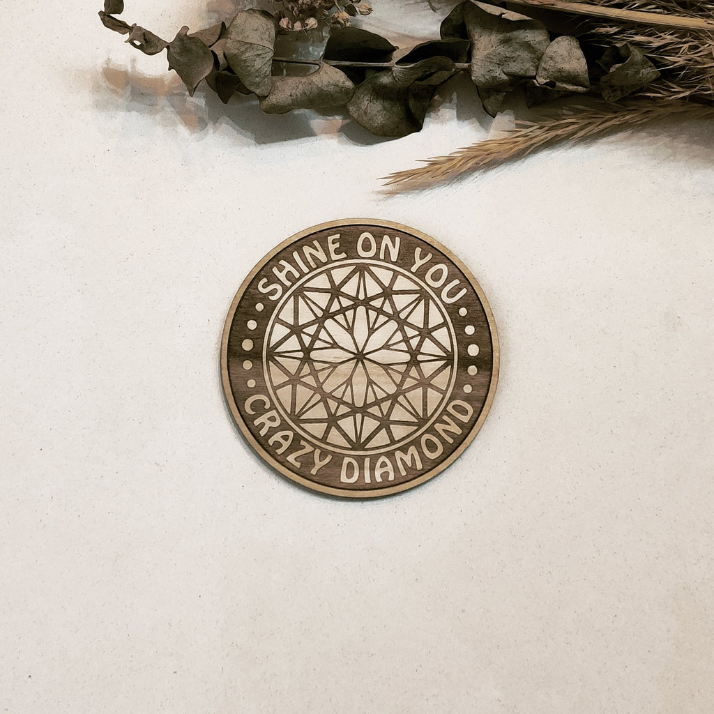 Set of 6 Pink Floyd Wooden Coasters - Handmade Gift - Housewarming - Wood Kitchenware - Rock Band