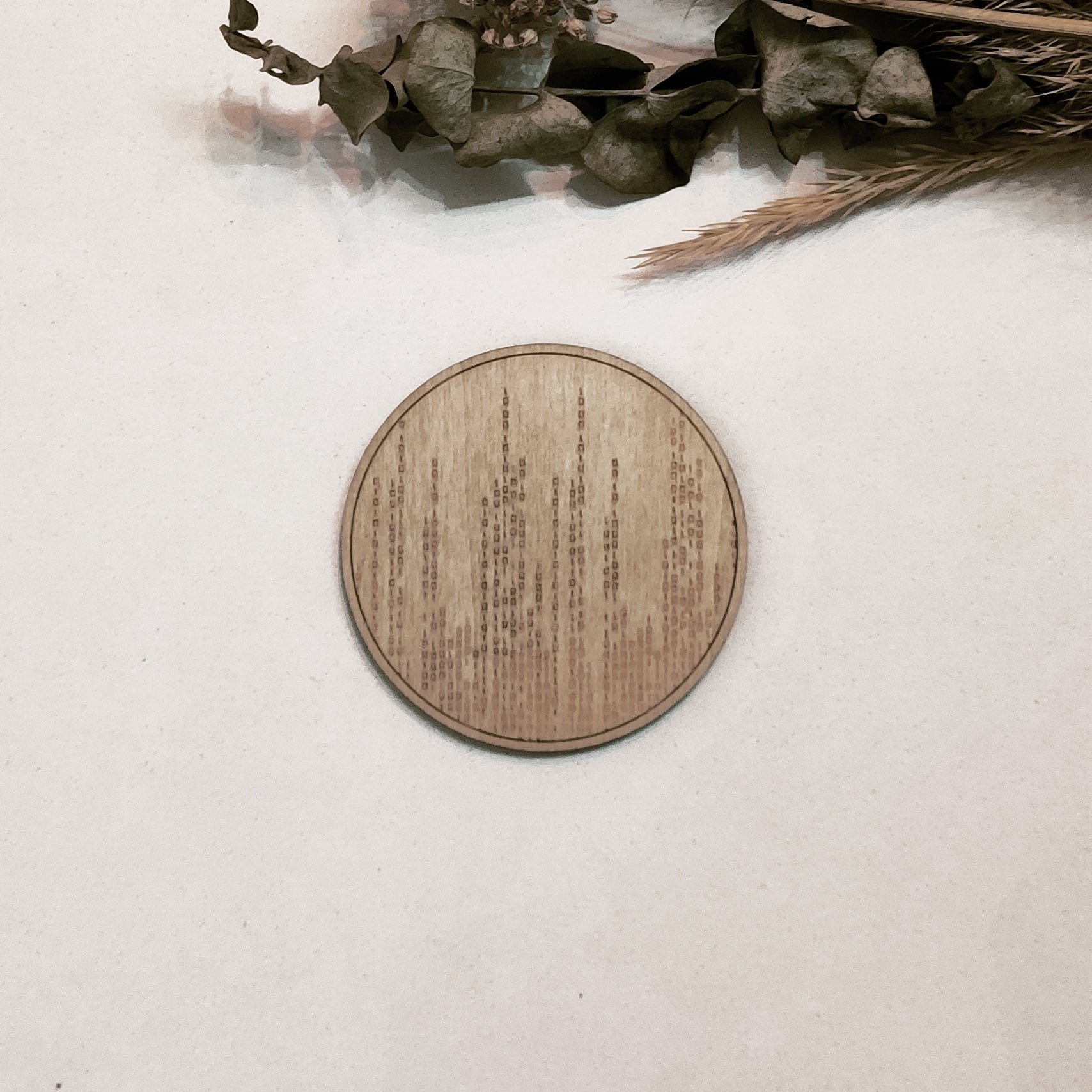 Set of 4 The Matrix Wooden Coasters - Handmade Gift - Housewarming - Wood Kitchenware