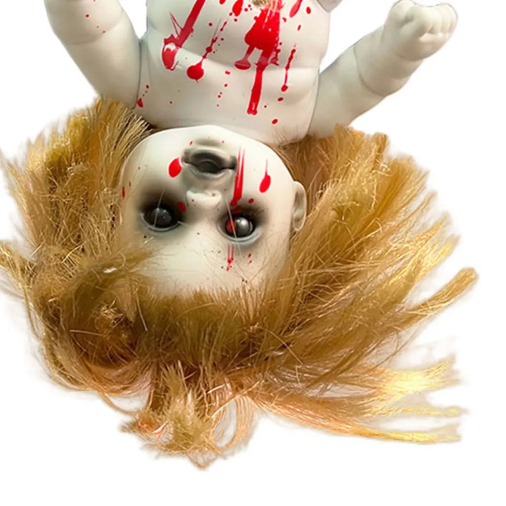 Halloween Ghost Baby Hanging Doll Scary Baby Doll Creative Hanging Doll Prop Haunted House Adornment for Courtyard Festival