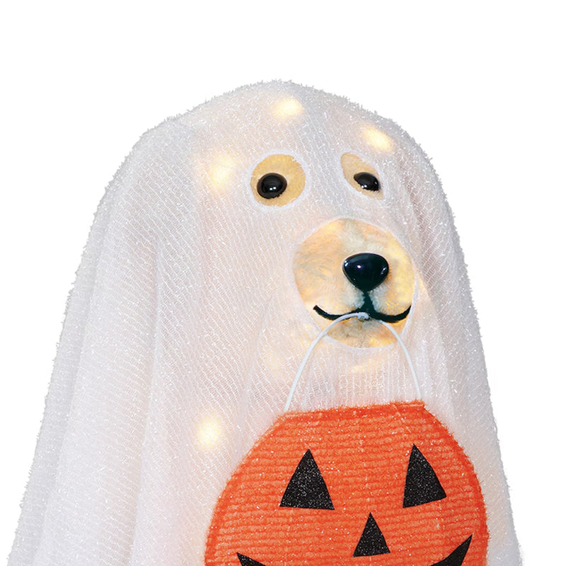 2-Ft Lighted Ghost Labrador Retriever Dog Decoration